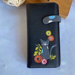 Espe RFID Bliss Vegan Leather Cat Long Wallet